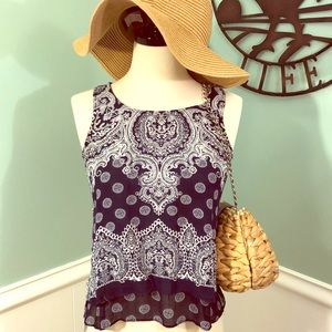 Patrons of Peace | S Paisley Hanker-chief Tank